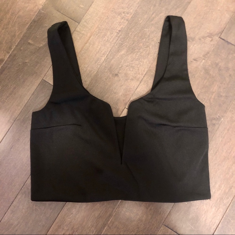 Black crop top